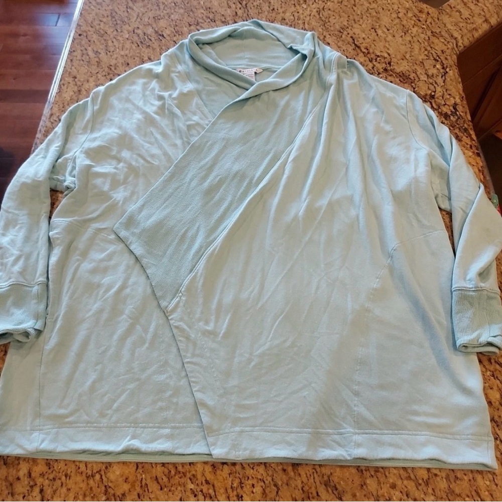 Athleta Light Blue Women’s Praynama cardigan  Wrap-Front Pullover